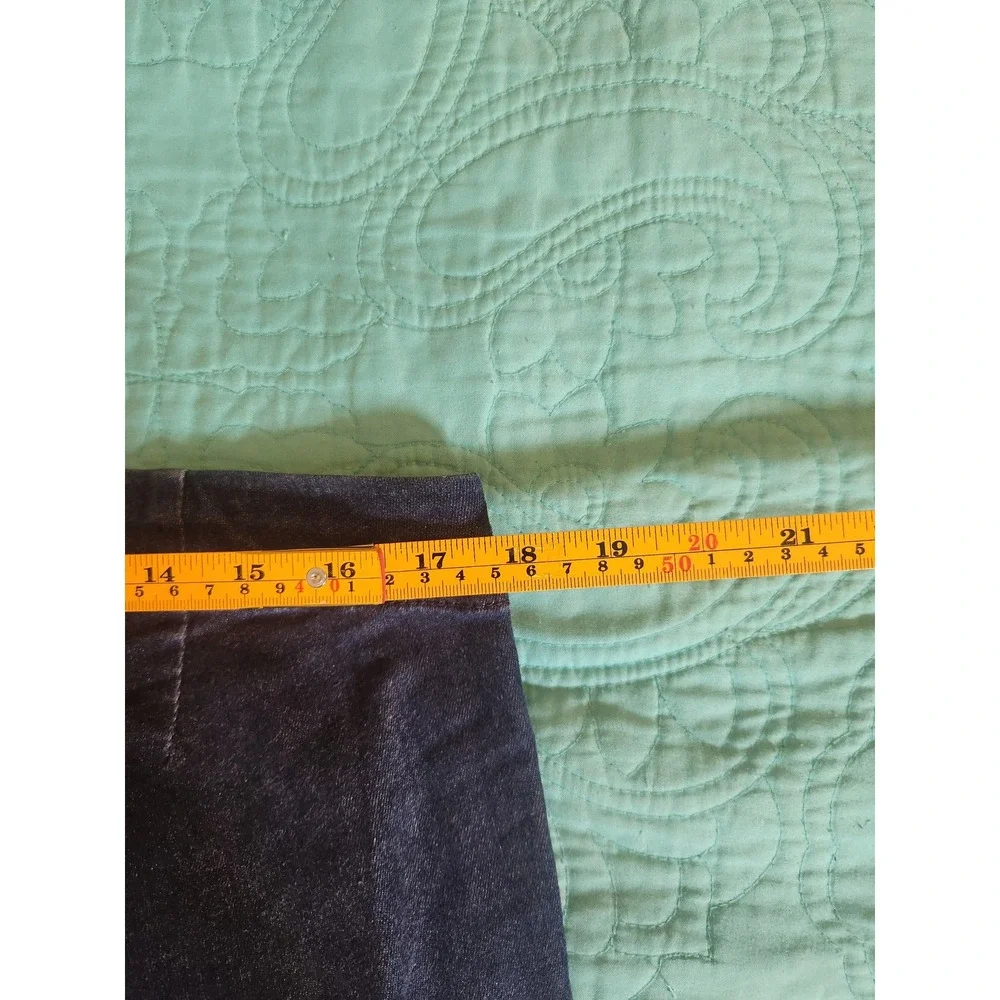 Talbots Heritage Ankle Jeans Womens 16P Dark Wash Pull On Stretch Denim Slim Leg